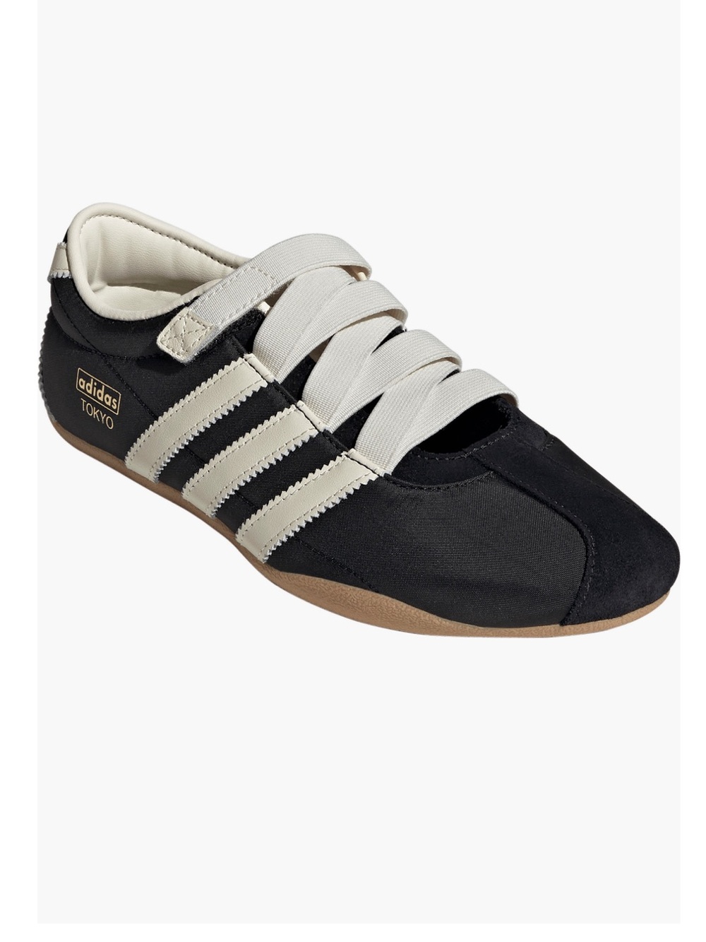 adidas Women's Black and Cream Tokyo Sneakers